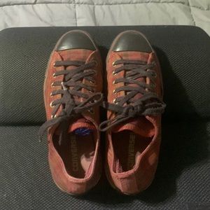 Converse all star low top rusty colored plaid